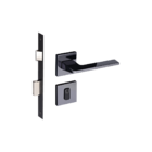 Fechadura Sara Grafite Polido Externa