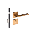 Fechadura Sara Red Gold Escovado Externa