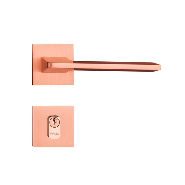 Fechadura Sara Rose Externa 66mm Pado Branco Textura, Bronze