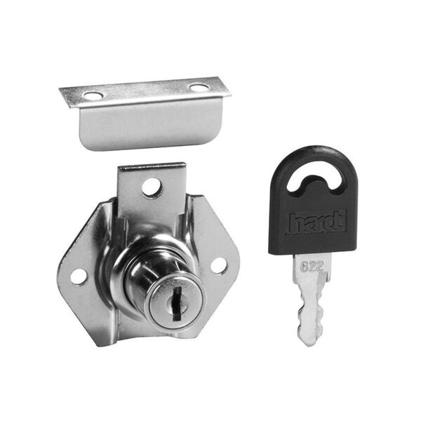 Fechadura Segredo Unico Para Gaveta Com Batente 17 X 22mm