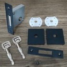 Fechadura Segurança Trava Tetra Pado Quadrado Preto Auxiliar