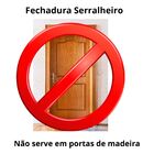 Fechadura Serralheiro Perfil Estreito Stam 601 Preto Fosco