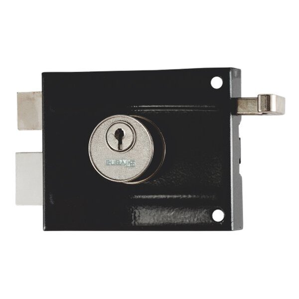 Fechadura Silvana De Sobrepor Para Portão Preta 921