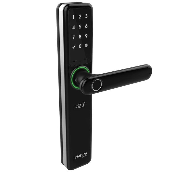 Fechadura Smart Embutir C/ Maçaneta Intelbras Ifr7000+ Preto