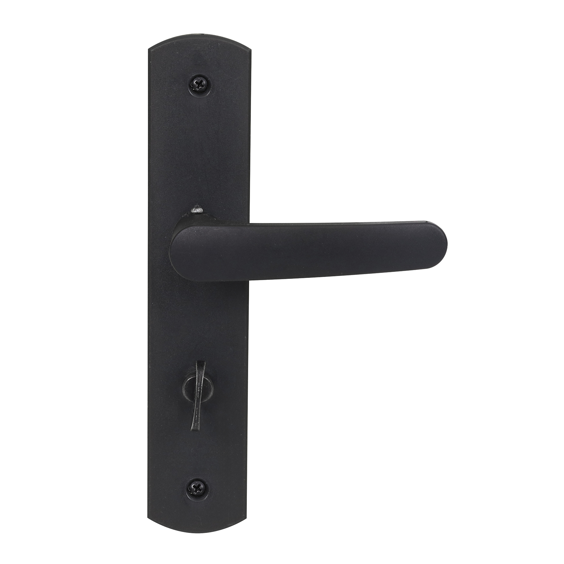 Fechadura Soprano para Porta do Banheiro Preta 40mm Chave Simples