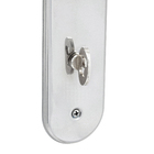 Fechadura Soprano para Porta do Banheiro Cromado 40mm Chave Simples Paliway