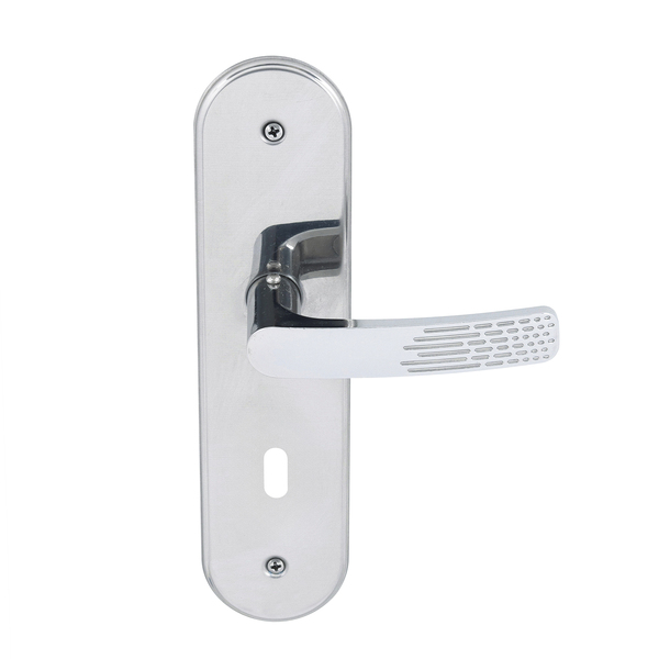 Fechadura Soprano para Porta Interna Cromado 40mm Chave Simples Paliway