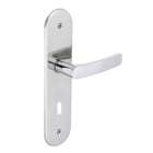 Fechadura Soprano para Porta Interna Cromado 40mm Chave Simples Paliway