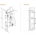 Fechadura Stam 1801/21 Espelho Externa Inox