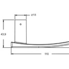 Fechadura Stam 1801/21 Espelho Externa Inox