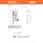 Fechadura Stam 40mm Ox Série 1800/21 - Externa