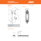 Fechadura Stam 55mm Externa Colonial 1501/03