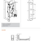 Fechadura Stam 804/11 Espelho Externa Inox