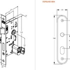 Fechadura Stam 804/11 Espelho Externa Oxidado