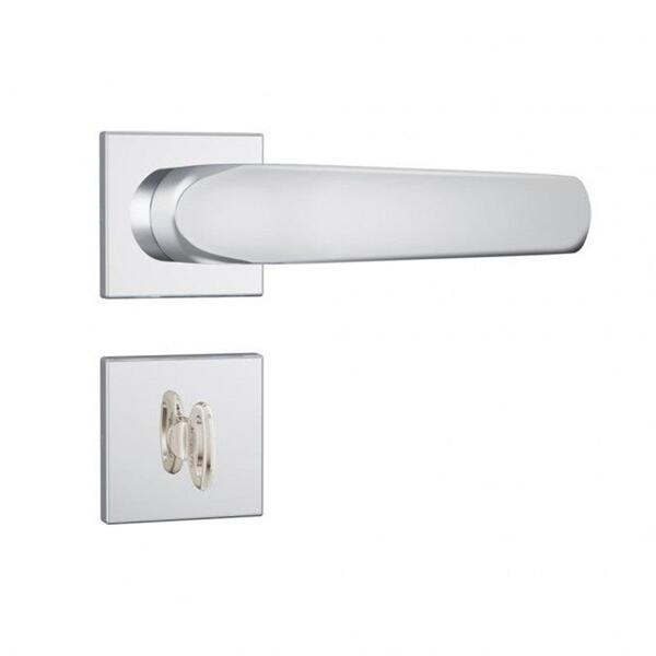 Fechadura Stam 823/09 Roseta Quadrada Banheiro Inox