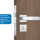 Fechadura Stam 823/21 Roseta Quadrada 1 Wc Inox Alavanca