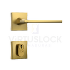 Fechadura Stam Classic 3000 Antares Ros. Quadrada Dourado Ext