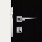 Fechadura Stam Classic 3200 - Ros. Quad. Inox Escovado - Banh