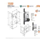 Fechadura Stam Kit Colonial 1500/06 + 2 Travas Tetra Segredo