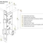 Fechadura Stam Para Porta De Ferro Em Inox 502/03-02