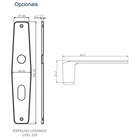 Fechadura Strada Interna Espelho 55mm Cromado 772526/55-zc Má