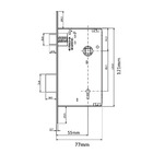 Fechadura Strada Interna Espelho 55mm Cromado 772526/55-zc Má