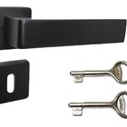 Fechadura Tess 1300-40mm Preta Imab Roseta Quadrada - Interna