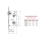 Fechadura Tetra 3f 40mm 710t11606at