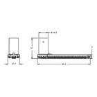 Fechadura Tetra Chave 1500/03 Espelho Colonial 55mm E-coat St