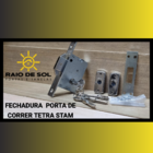 Fechadura Tetra Porta Correr 1008 Auxiliar Stam Roseta 1003