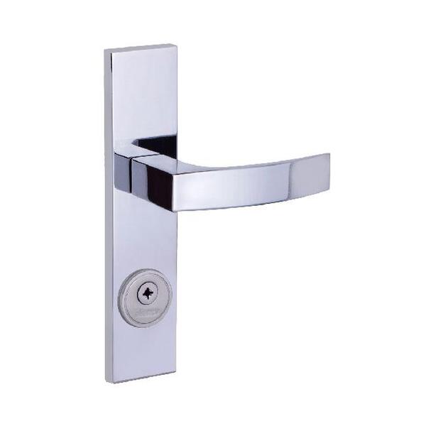 Fechadura Tetra Quadratta Curva Espelho 55mm Cromado Alianca