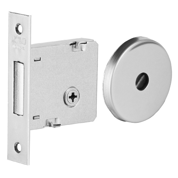 Fechadura Tetra Redonda Rolete Trava Auxiliar 800 Inox Stam