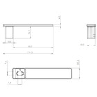 Fechadura Topazio Interna Roseta Latonado Oxidada 40mm União