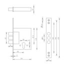 Fechadura Trava Auxiliar De Segurança Titan C/ Cilindro 70mm