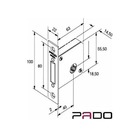 Fechadura Trava Auxiliar Tetra Chave 1500 Quadrada Cromo Acet