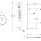 Fechadura Trava Correr Banheiro Wc Pado Preta Expansiva Ept