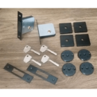 Fechadura Trava De Segurança Dupla Quadrado Preto Aliança