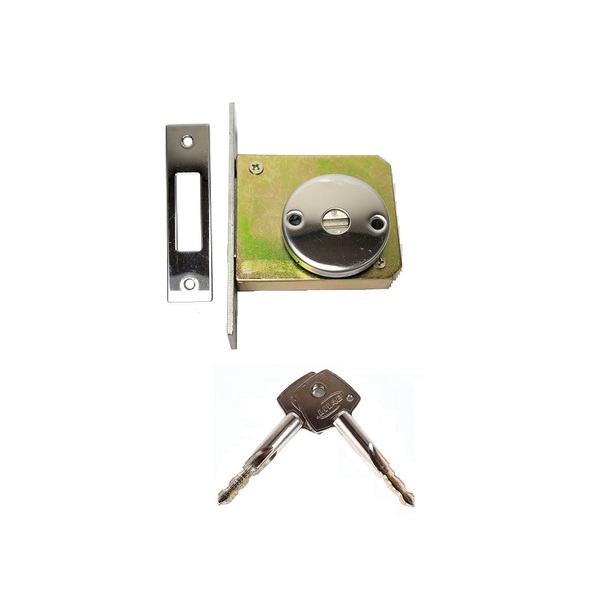 Fechadura trava de segurança tetra chave IMAB 2300 Cromada Re