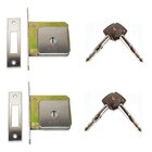 Fechadura trava de segurança tetra chave par IMAB 2320 acetin