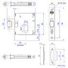 Fechadura Trava Rolete 3780 Externa R202 Cromo Acetinado Quad