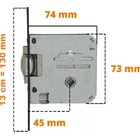 Fechadura Trava Rolete Pivotante Banheiro Pado Corten Marrom