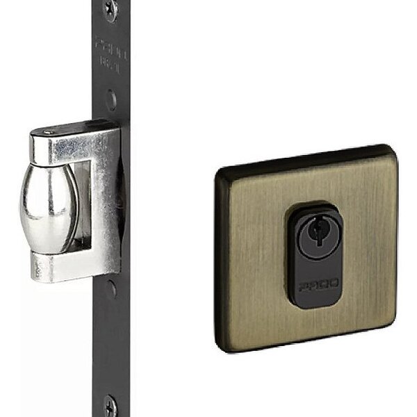 Fechadura Trava Rolete Pivotante Pado Antique Bronze Oxidado