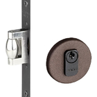 Fechadura Trava Rolete Pivotante Pado Corten Marrom Redonda