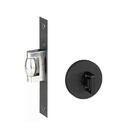 Fechadura Trava Rolete Porta Pivotante Banheiro Wc Pado Preta