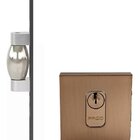 Fechadura Trava Rolete Porta Pivotante Pado Cobre Escovado