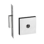 Fechadura Trava Segurança Roseta Quadrada Cromada 2 Chaves (t