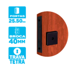 Fechadura Trava Tetra Auxiliar Segurança Aliança Preto