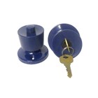 Fechadura Tubular 90mm Azul Lockwell