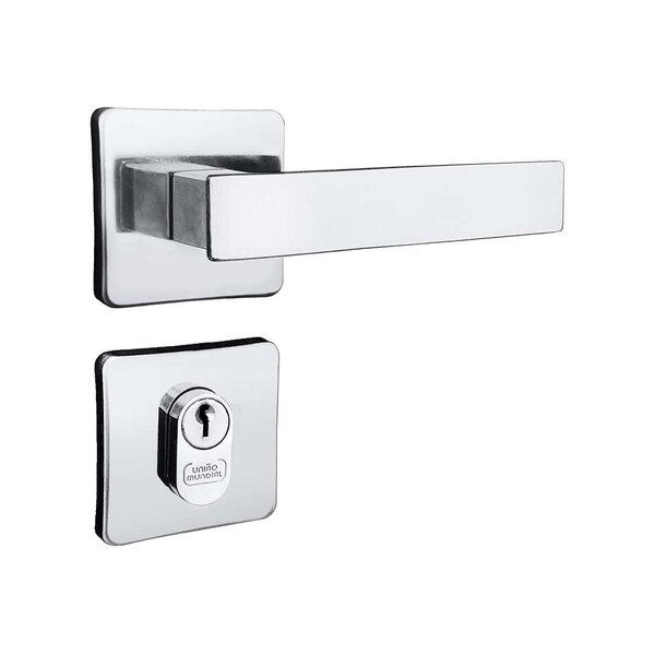 Fechadura União Mundial Topázio Cromada 40mm Externo