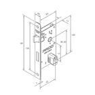 Fechadura Vic Cromado Premium Externa Cromado